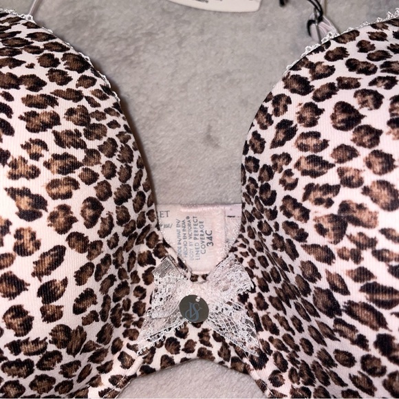Victorias secret animal print lined perfect coverage bra size 34C - Picture 6 of 11